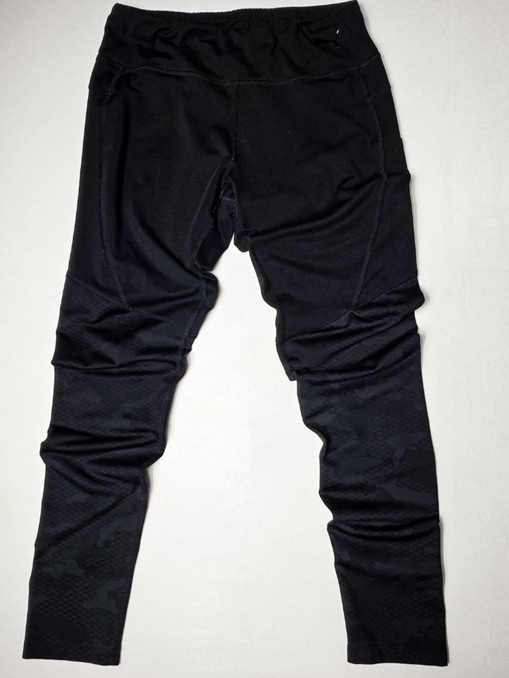 Large Puma womens black high waisted leggings athletic yoga pants performance